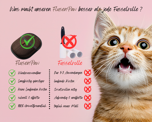 FlusenPaw | der stilvolle Helfer gegen Tierhaare