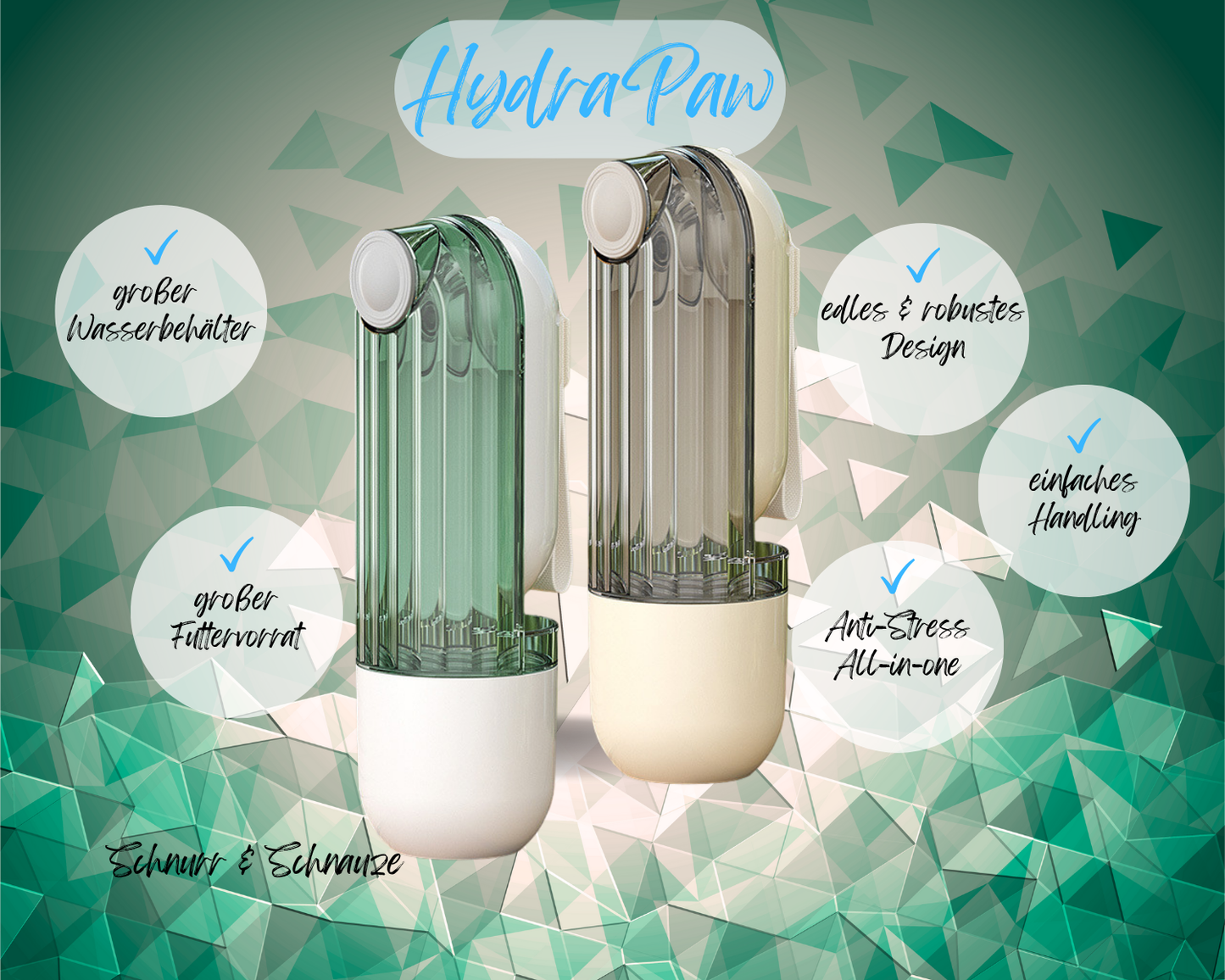 HydraPaw | die 3-in-1 Trink- & Futterflasche