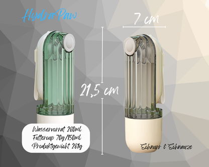 HydraPaw | die 3-in-1 Trink- & Futterflasche