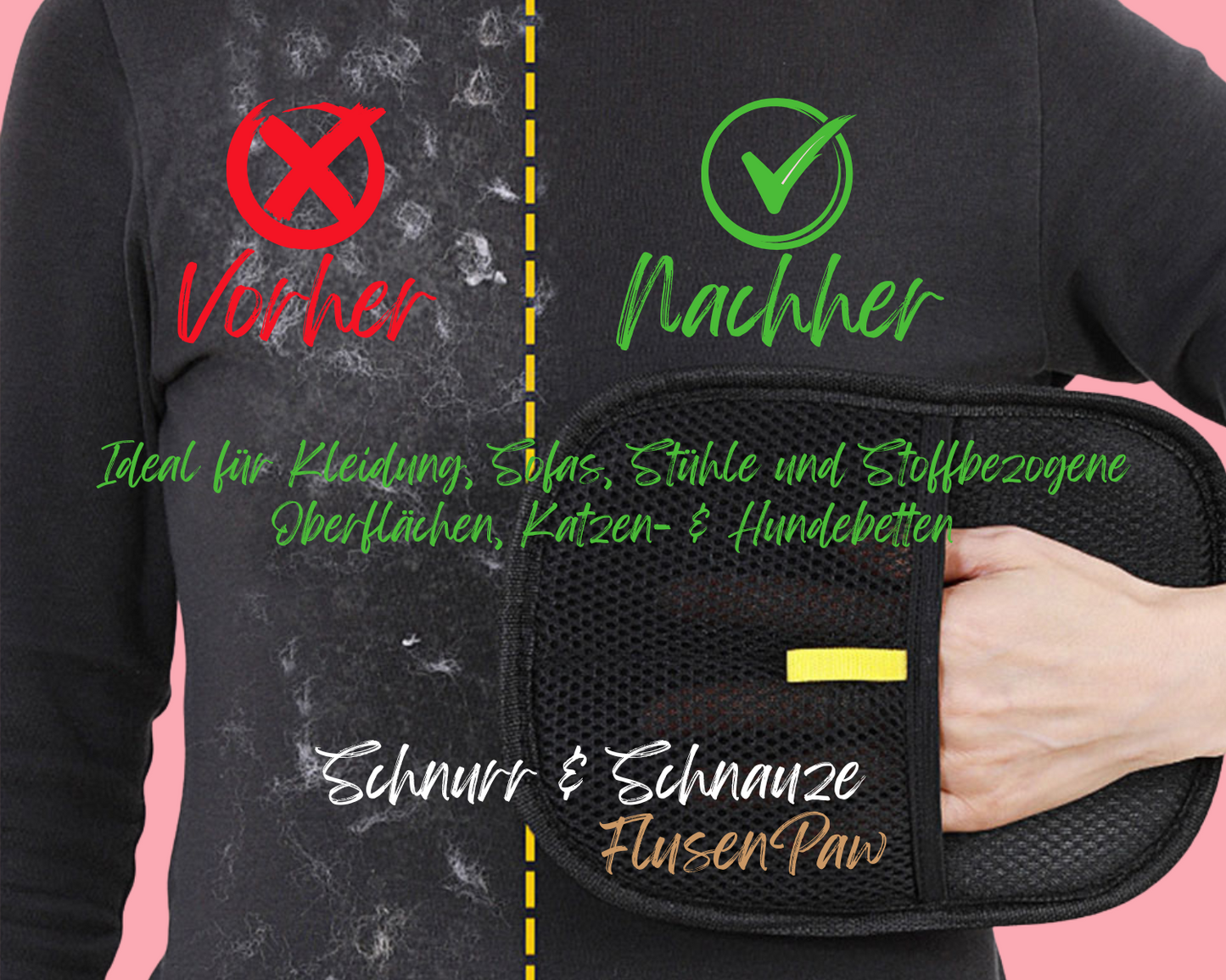 FlusenPaw | der stilvolle Helfer gegen Tierhaare