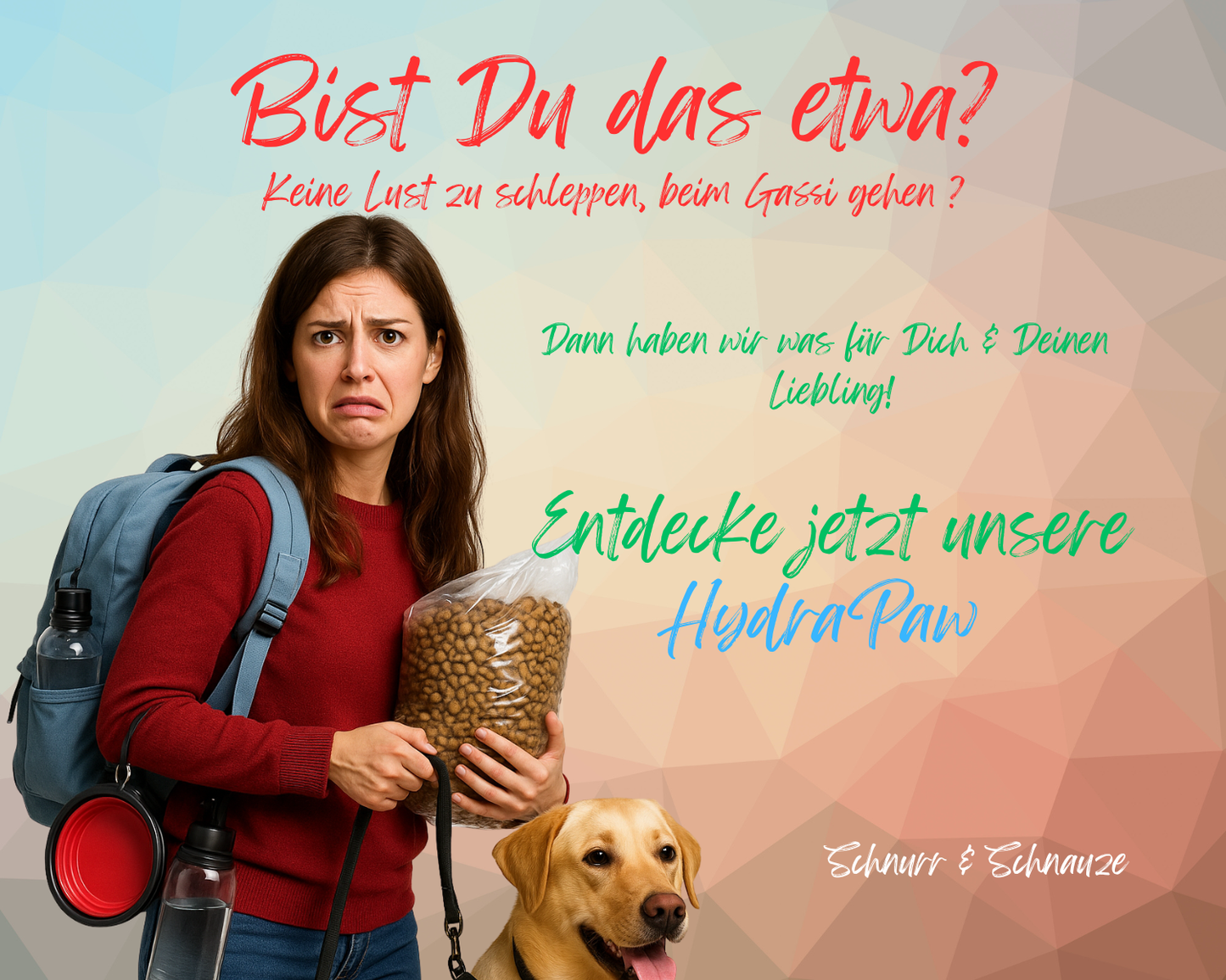 HydraPaw | die 3-in-1 Trink- & Futterflasche